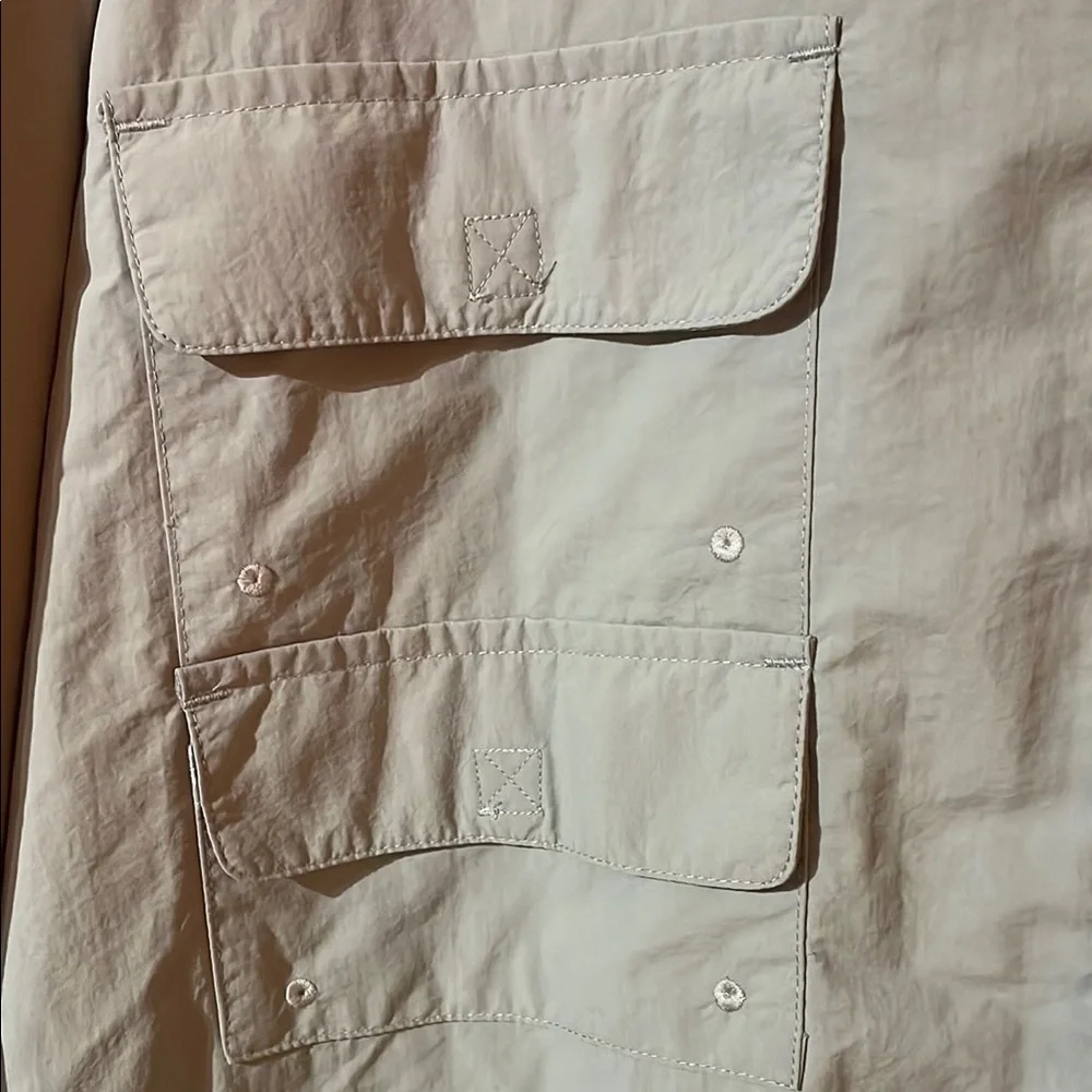 Tuna Grey Short Sleeve Button-Up Shirt Fishing - Picture 3 of 6